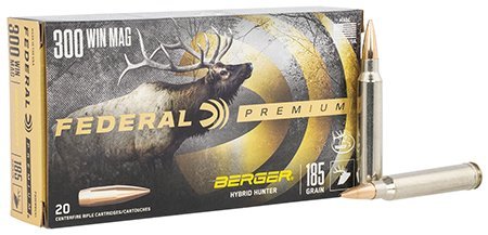 Federal Premium Berger Hybrid Hunter .300 Winchester Magnum 185-grain ammunition
