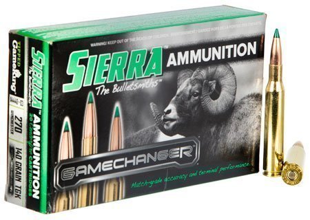 Sierra GameChanger .270 Winchester 140-grain polymer-tipped Tipped GameKing ammunition