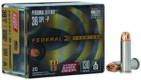 Federal Hydra-Shok Deep .38 Special +P Jacketed Hollow Point 20rd