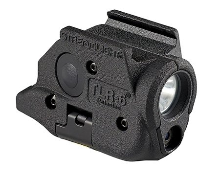 Streamlight 69286 TLR-6 Weapon Light w/Laser Black Anodized Polymer, Compatible w/Glock 43X/48, 100 Lumens, White LED Bulb/Red Laser, 89 Meters Beam