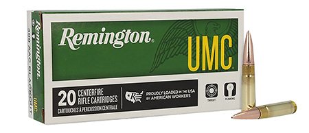 Remington UMC .300 AAC Blackout 150-grain FMJ ammunition 20rd