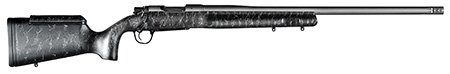 Christensen Arms 8010200200 Mesa Long Range 308 Win 4+1 24" Threaded Barrel, Tungsten Gray Cerakote, Black with Gray Webbing Stock