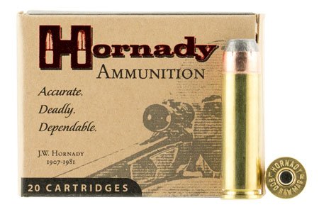 Hornady Custom 500 S&W Magnum 500-grain XTP Flat Point ammunition