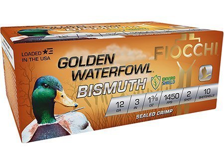 Fiocchi Golden Waterfowl Bismuth 12 Gauge #2 1-3/8oz shotgun ammo