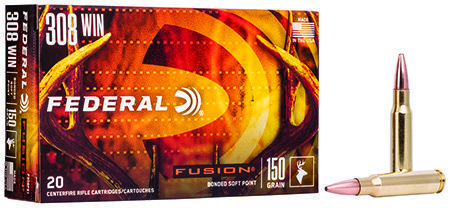 Federal Fusion 308 Win 150-grain Fusion Soft Point ammunition