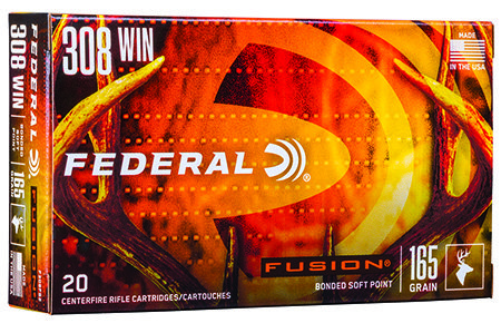 Federal Fusion .308 Win 165-grain Fusion Soft Point ammunition