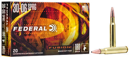 Federal Fusion 30-06 Springfield 180-grain Fusion Soft Point ammunition