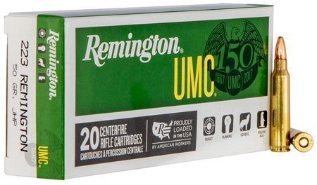 Remington UMC .223 Rem 50-grain Jacketed Hollow Point ammunition
