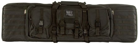 Bulldog BDT4037B BDT Tactical Single Black Nylon, 3 Accessory Pockets, Deluxe Padded Backstraps, Lockable Zippers, Padded Internal Divider 13" H x 37" W x 3" D