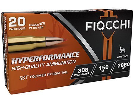 Fiocchi Hyperformance 308 Win 150-grain SST polymer tip ammunition
