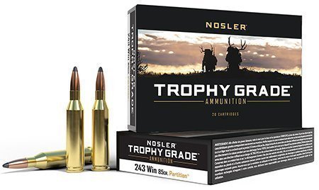 Nosler Trophy Grade .243 Winchester 85-grain Polymer Tipped ammunition