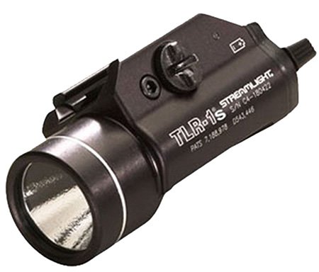 Streamlight 69210 TLR-1S Weapon Light w/Strobe 300 Lumens Output, White LED Light, Glock Style Rail/Picatinny Mount, Black Anodized Aluminum