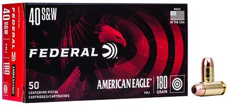 Federal American Eagle .40 S&W 180-grain FMJ ammunition