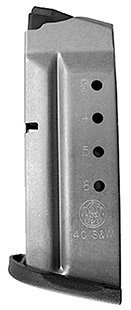 Smith & Wesson 199330000 M&P Shield  6rd 40 S&W Magazine Fits S&W M&P Shield Stainless Steel