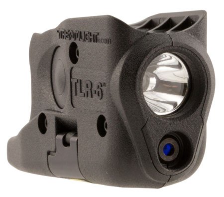 Streamlight 69272 TLR-6 Weapon Light w/Laser Compatible w/Glock 26/27/33, 100 Lumens Output, White LED Light/Red Laser, 89 Meters Beam, Picatinny Rail Mount Black Polymer