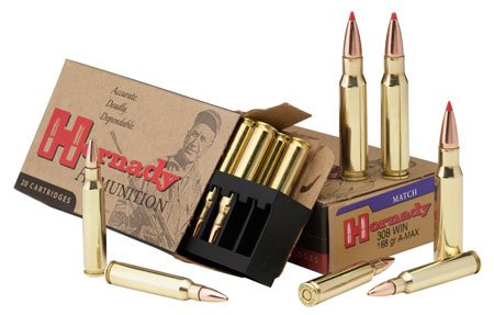 Hornady Match .308 Winchester 168-grain BTHP ammunition box