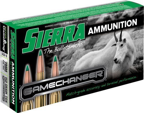 Sierra GameChanger 7mm Remington Magnum Tipped GameKing polymer-tipped ammunition 20-round box