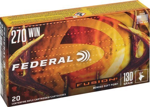 Federal Fusion .270 Winchester 130-grain Fusion Soft Point ammunition 20rd box