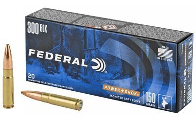 Federal Power-Shok .300 AAC Blackout 150-grain Jacketed Soft Point ammunition