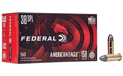 Federal American Eagle .38 Special 158-grain Lead Round Nose (LRN) ammunition