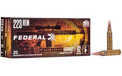 Federal Fusion MSR 223 Rem 62-grain Fusion Soft Point ammunition