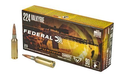 Federal Fusion .224 Valkyrie 90-grain Jacketed Soft Point ammunition