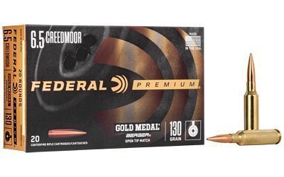 Federal Gold Medal 6.5 Creedmoor 130-grain Berger Hybrid ammunition box