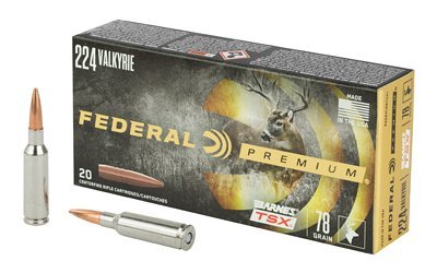 Federal Premium .224 Valkyrie 78-grain Barnes TSX ammunition