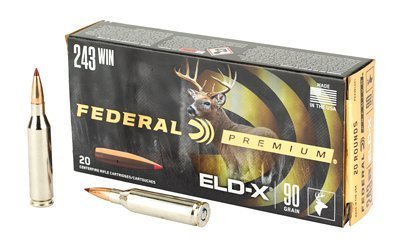 Federal Premium ELD-X .243 Winchester 90-grain polymer tip ammunition