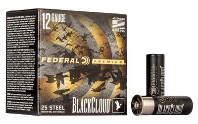 Federal Black Cloud FS Steel 12 Gauge 3in 1-1/4oz #2 shotshells 25/box