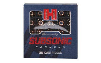 Hornady Subsonic 9mm Luger 147-grain XTP jacketed hollow point ammunition
