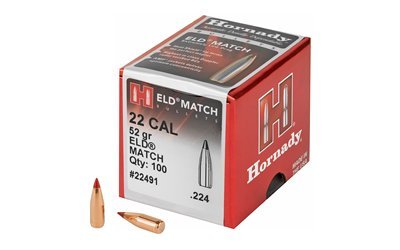HRNDY ELD-M 22CAL .224 52GR 100CT