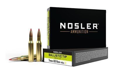 Nosler Ballistic Tip 7mm-08 Remington 140-grain Ballistic Tip ammunition