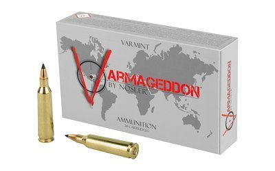 Nosler Varmageddon .22-250 Rem 55-grain polymer-tipped flat-base ammunition