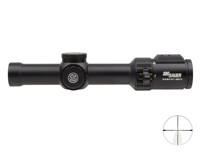 Sig Sauer Easy6-BDX 1-6x24 LPVO BDX-R2 digital reticle