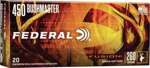 Federal Fusion .450 Bushmaster 260-grain Bonded Soft Point ammunition