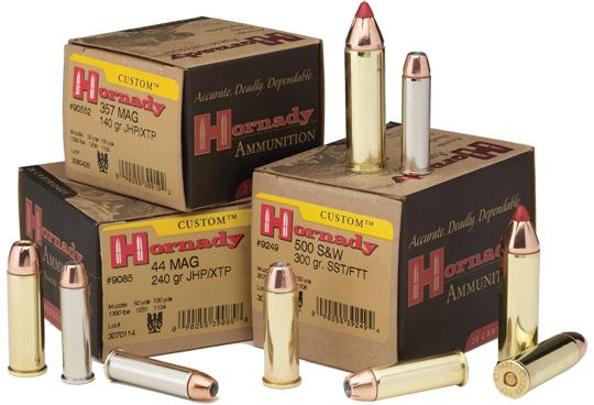 Hornady Custom .44 Rem Mag 200-grain XTP JHP ammunition