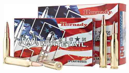 Hornady American Whitetail 7mm Remington Magnum InterLock soft-point ammunition
