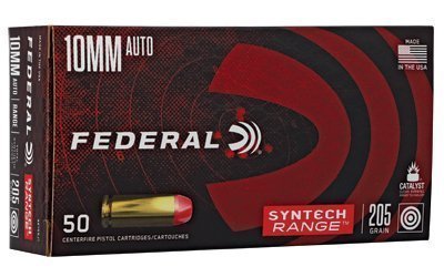 Federal American Eagle Syntech Range 10mm Auto 205-grain Total Synthetic Jacket (TSJ) ammunition
