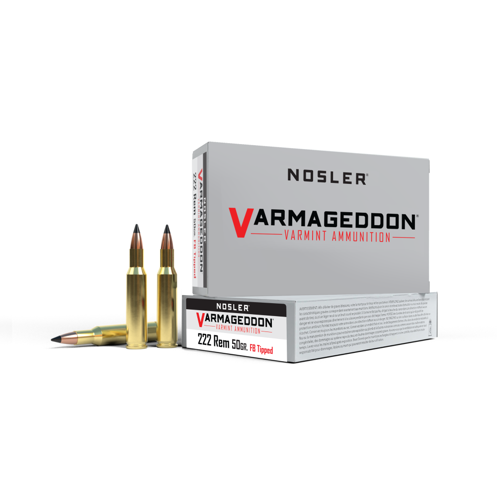 Nosler Varmageddon .222 Remington polymer-tipped ammunition
