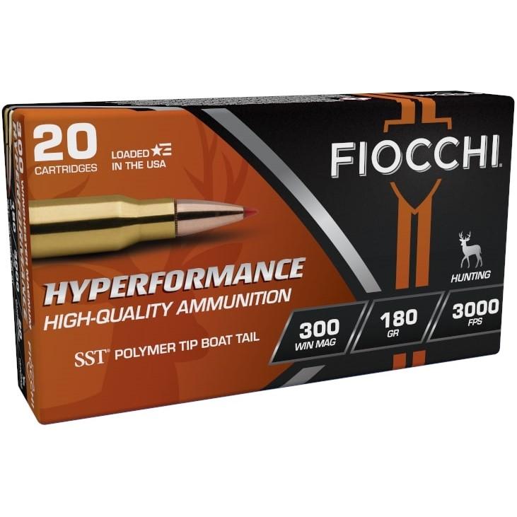 Fiocchi Hyperformance 300 Win Mag 180-grain SST polymer tip ammunition