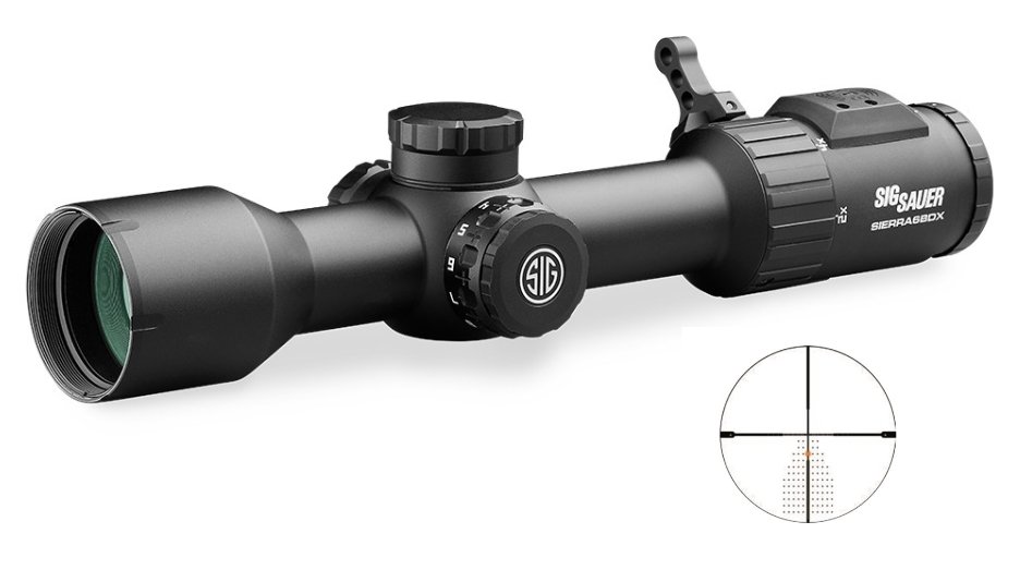 Sig Sauer Sierra6 BDX 2-12x40 BDX-R2 rifle scope illuminated reticle