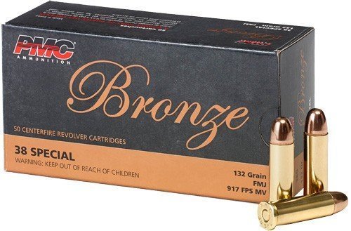 PMC Bronze .38 Special 132-grain FMJ ammunition