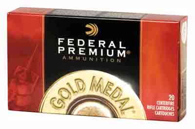 Federal Gold Medal .338 Lapua Magnum 250-grain Sierra MatchKing BTHP ammunition