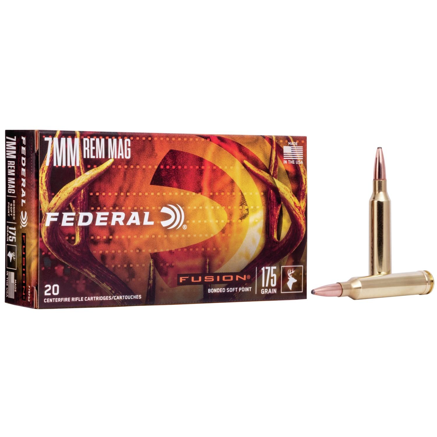 Federal Fusion 7mm Rem Mag 175-grain Fusion soft point ammunition