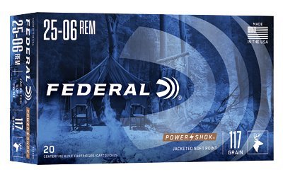 Federal Power-Shok .25-06 Remington 117-grain Jacketed Soft Point ammunition