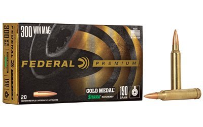 Federal Premium Gold Medal 300 Win Mag 190-grain Sierra MatchKing BTHP ammunition