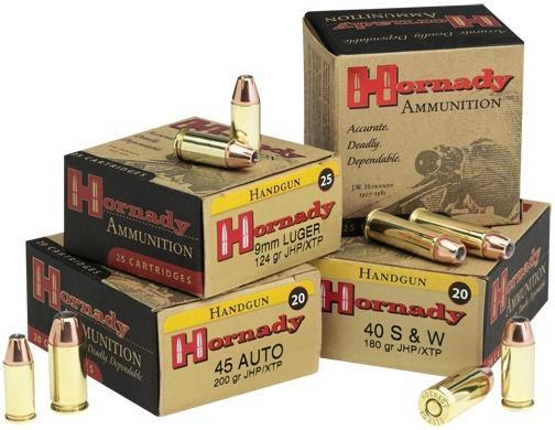Hornady Custom 9mm Luger 147-grain XTP JHP ammunition box