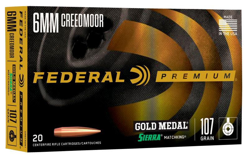 Federal Gold Medal 6mm Creedmoor 109-grain Berger Hybrid ammunition