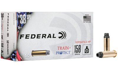 Federal Train + Protect .38 Special 158-grain Versatile Hollow Point (VHP) ammunition